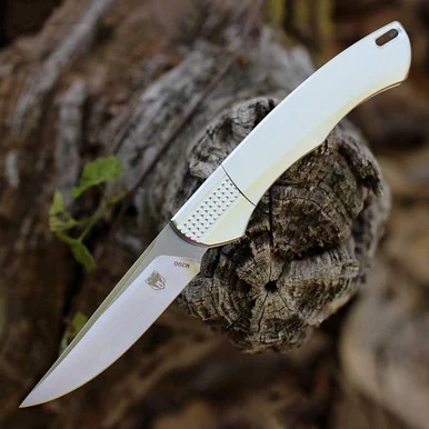 CobraTec Savage Hidden Release - Silver (3.25" Satin M390) CTSAVDNSM390