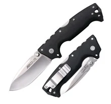 Cold Steel AD-10 Lite Folding Knife Black GFN Handle AUS10-A Drop Point Plain Edge Satin Finish FL-AD10