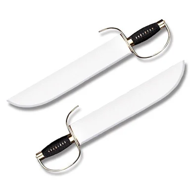 Cold Steel Butterfly Sword Pair 15in Plain Edge Brown Wood Handle CS88BF