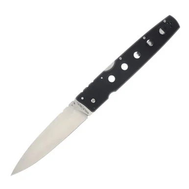 Cold Steel Hold Out Folding Knife 6in Plain Satin Spear Point CS11G6