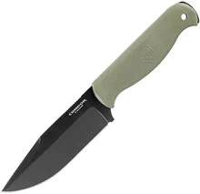 Condor Fighter Fixed Blade Knife Army Green Polypropylene Handle 1075HC Plain Edge CTK1931-4.9AGHC