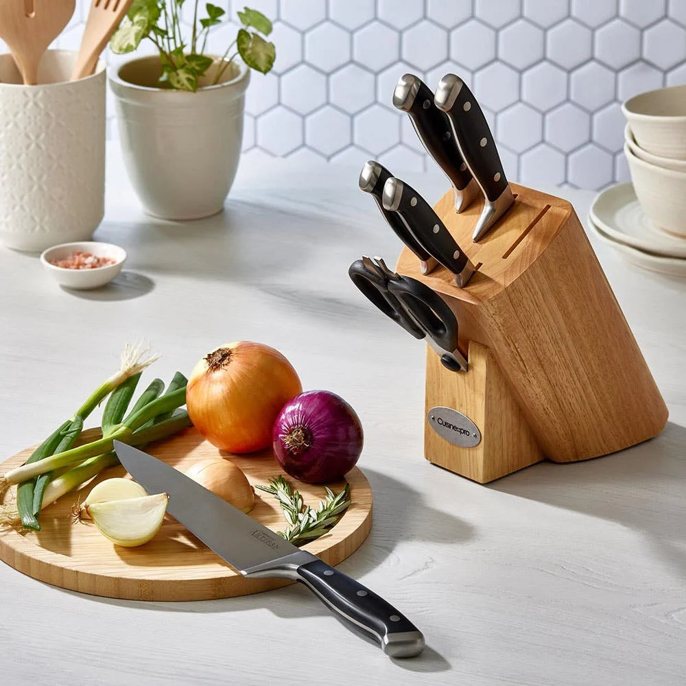 The Custom Chef Cuisine::pro Artisan 'Licht' Knife Block - 7pc