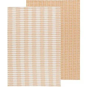Danica Heirloom Abode Dishtowels (Set of 2) | Ochre