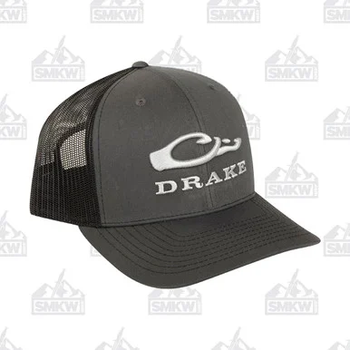 Drake Mesh Back Cap Black and Charcoal DH4010BCH
