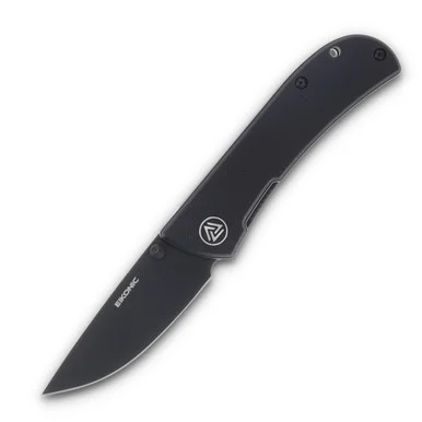 EIKONIC Knives Fairwind Folding Knife Night Black G10 2.72in Plain Blade EIK220BB