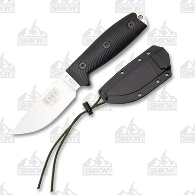 ESEE 3 Fixed Blade Knife 3.88in Plain Edge 3D G10 Handle Stonewash ESEE3PM35V