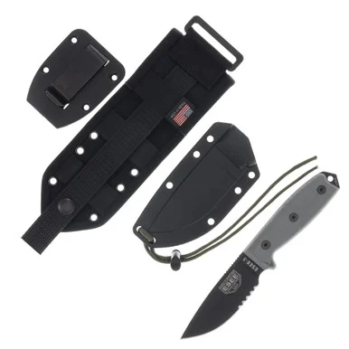 ESEE 3S MB B Fixed Blade Knife 3.88in Partially Serrated Micarta ESEE3SMBB