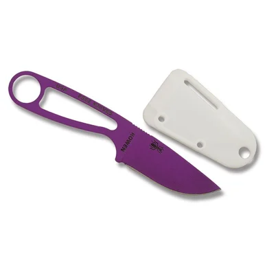 ESEE Izula Fixed Blade Knife 2.63in Plain Skeletonized Purple IZULAPURP