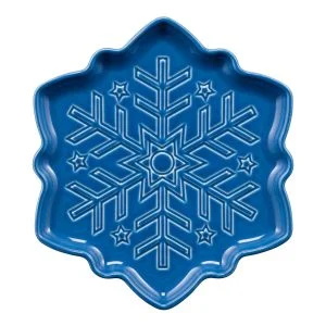 Fiesta 9" Snowflake Shaped Plate | Lapis
