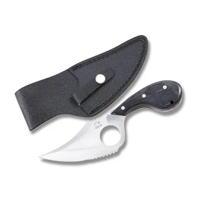 Frost Cutlery Ocoee River Black Pakkawood Cat Skinner FROC141BPW