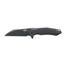 Ganzo Firebird Folding Knife Black G10 Handle Black D2 Drop Point Plain Edge FH31B-BK