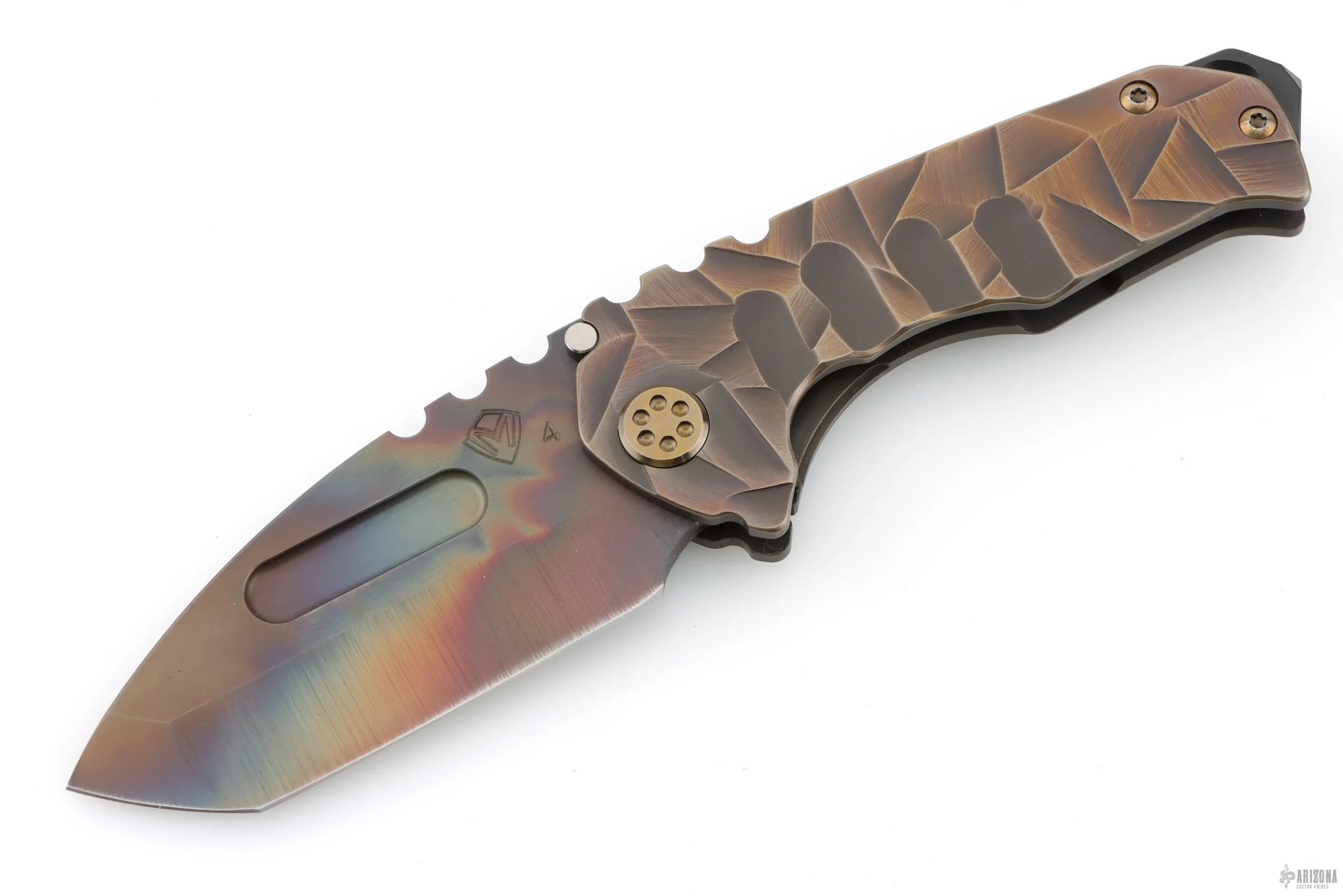 Genesis T - Vulcan Tanto BB/Brsh/Rose "Stained Glass" One-Off