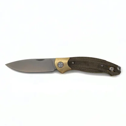 GiantMouse ACE Farley V2 Micarta Green (FARLEY-BRASS-B-GRN)