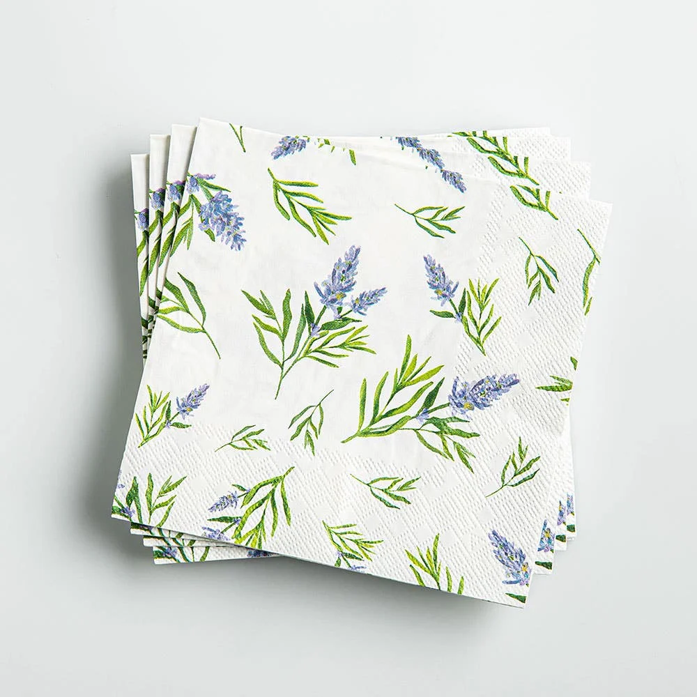 Harman 3-Ply 'Lavender' Paper Napkin - Set of 20