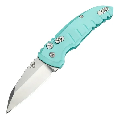 Hogue A01 Microswitch Wharncliffe -Aqua Al (2.75" CPM-154)HO24103