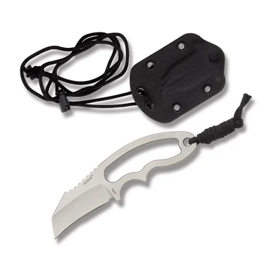 Hogue EX-F03 Neck Knife 2.25in Stonewash Hawkbill Blade HG35360