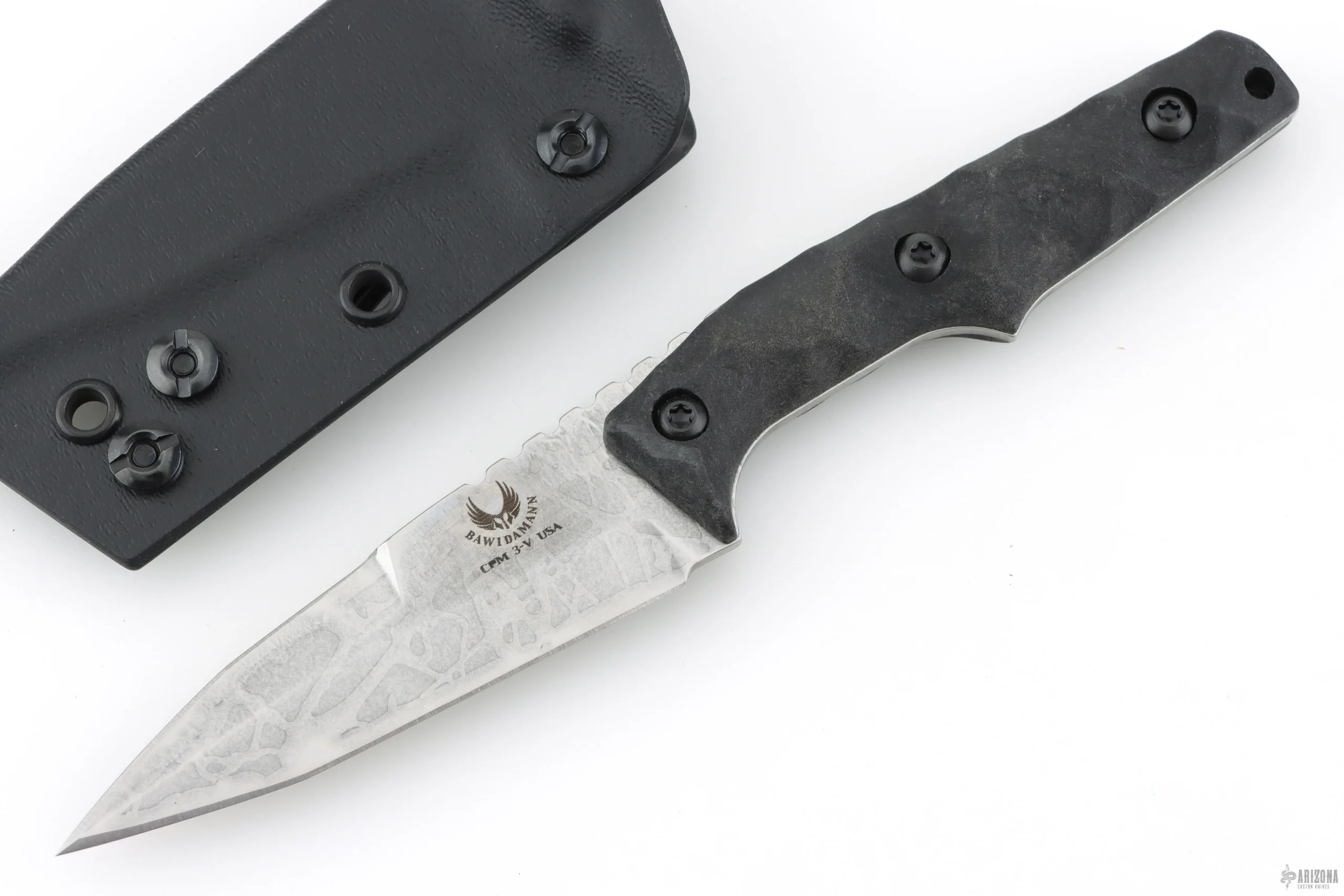 Huginn Dagger - Acid Etch Sinew Quicksilver 3V