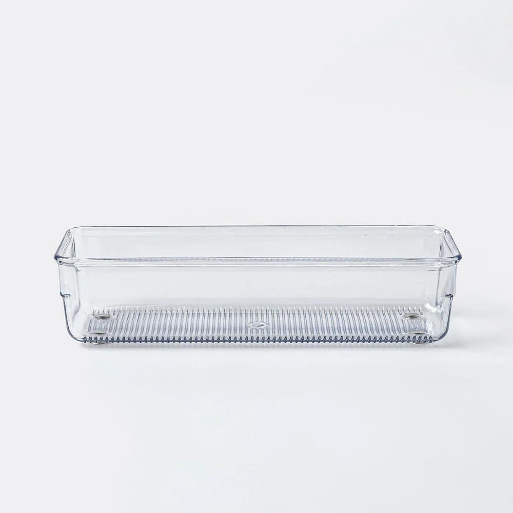 iDesign Linus Drawer Bin 3" x 9" x 2" (Clear)