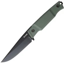Ka-Bar Apex Fixed Blade Knife Green GFN Handle D2 Clip Point Plain Black Blade KA5500