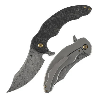 Kansept Gilgamesh Shred Carbon Fiber Damascus (K1128A3)