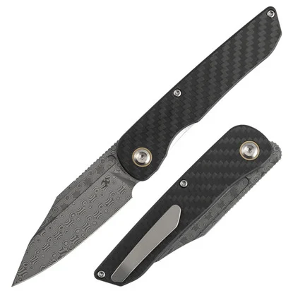 Kansept Nettle Damascus TwillCarbon Fiber G10 (T1103A1)