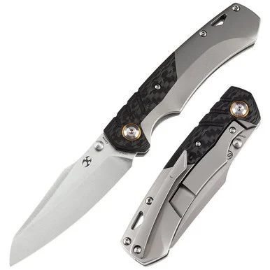 Kansept Weim - Blk/Gray Tit/TWill CF (3.28" CPM-S35VN) K1051A1