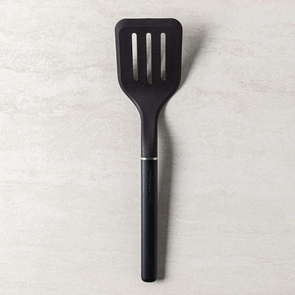 KitchenAid Classic Nylon Slotted Turner Black