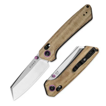 Kizer Madrac Micarta Brown (V3693A2)