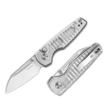 Kizer Parakeet Folding Knife Acrylic Handle Nitro-V Drop Point Plain Edge V2706A2