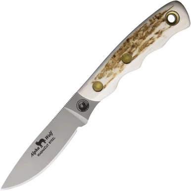 Knives of Alaska Alpha Wolf Stag (3" Magnacut) KOA00332FG