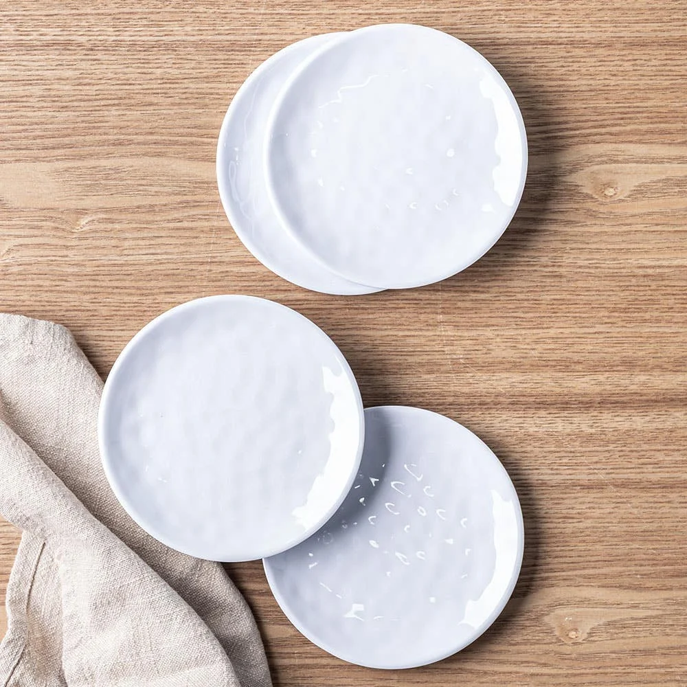 KSP Nibble Melamine Tidbit Plate 6" dia. - Set of 4 1
