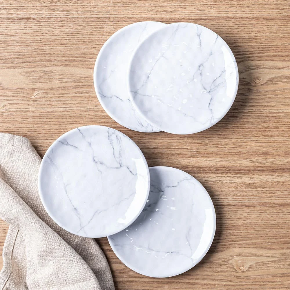 KSP Nibble Melamine Tidbit Plate - Set of 4 3