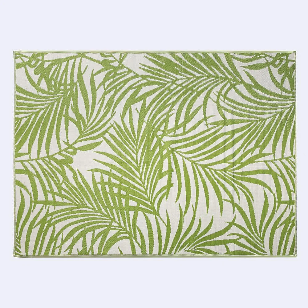 KSP Outdoor 'Cabarete Fern' All Season Mat 9' x 12' (Ivory/Green)