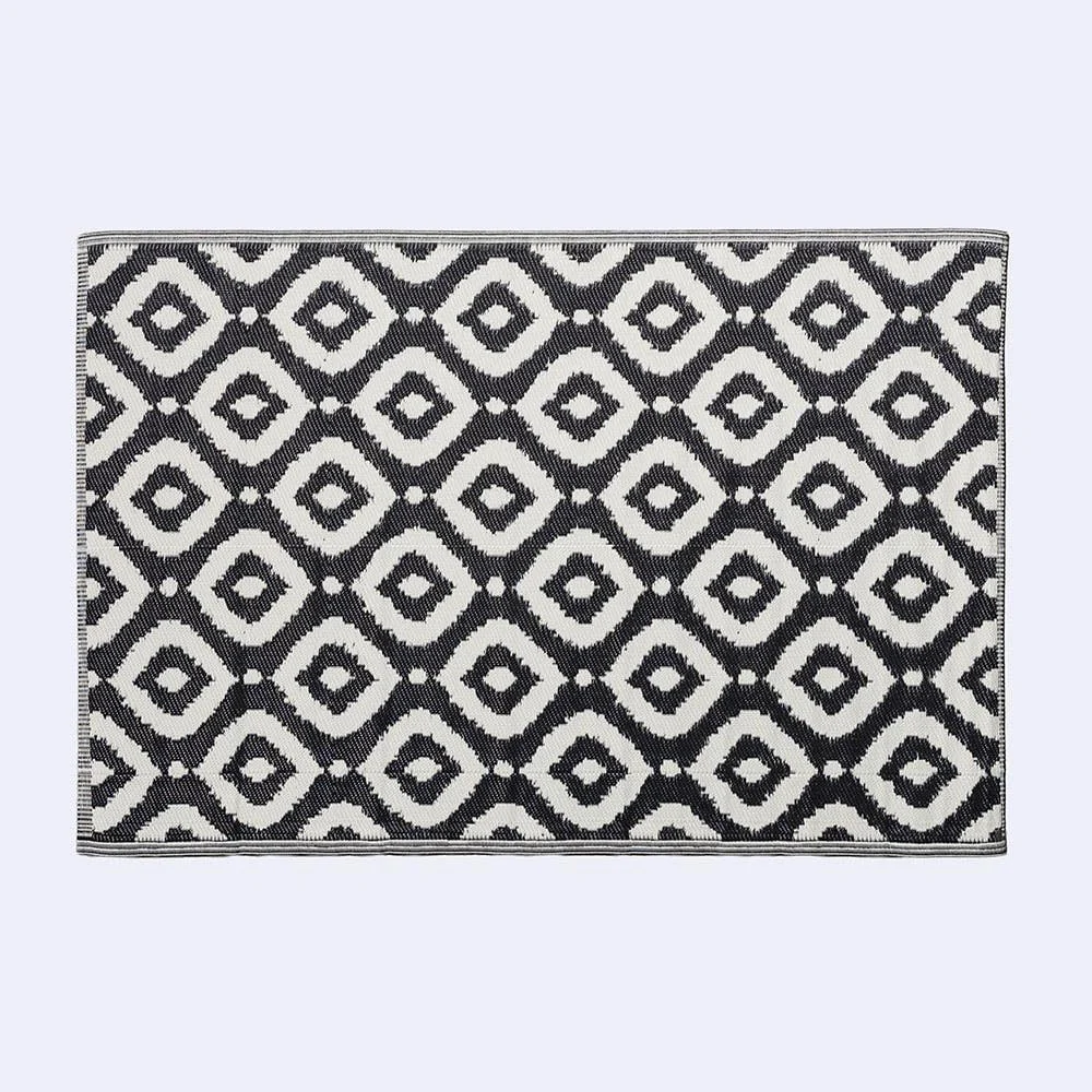 KSP Outdoor 'Selos' All Season Mat 4' x 6' (Ivory/Black)
