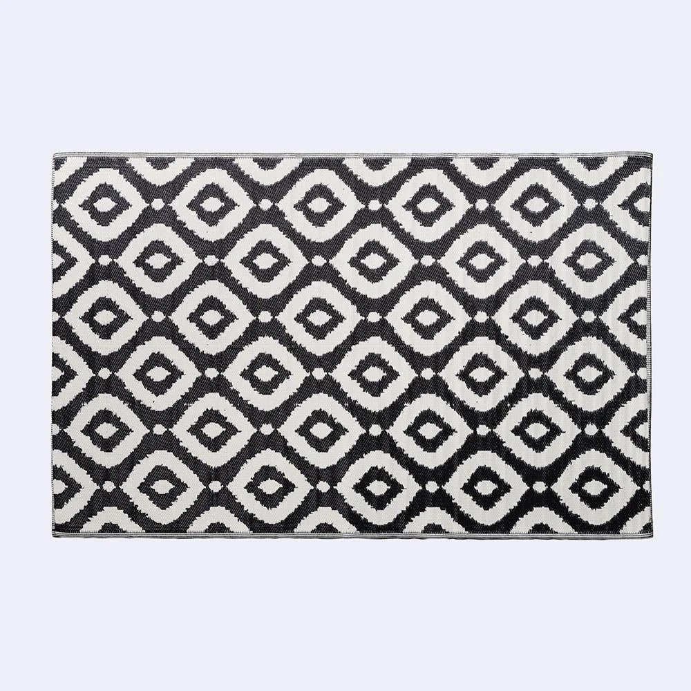 KSP Outdoor 'Selos' All Season Mat 6' x 9' (Ivory/Black)