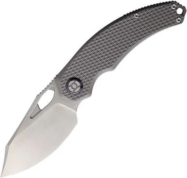 Kunwu PADRE - Gray Checkered Titanium (3.5" VANAX) KUNK706T2
