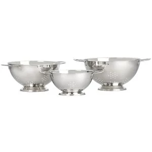 Le Creuset Stackable Stainless Steel Colanders (Set of 3)
