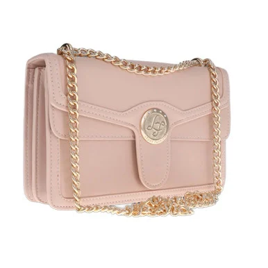 Leda Fashion Multi-Compartment Pink Clutch Purse LPP2032PNK