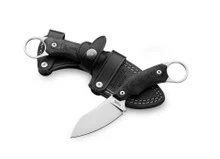 Lion Steel H1 Fixed Blade Knife Black G10 Handle M390 Plain Edge Stonewash Finish H1 GBK