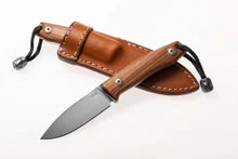 Lion Steel M1 Fixed Blade Knife Santos Wood Handle M390 Plain Edge Satin Finish M1-ST