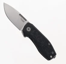Lion Steel Nano Flipper Pocket Knife Magnacut Steel Carbon Fiber Handle NA01-CF