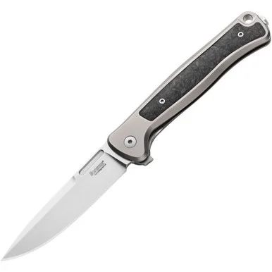 LionSteel Skinny - Gray/Marbled Ti/CF (3.31" CPM-MagnaCut) LSTSK01GY