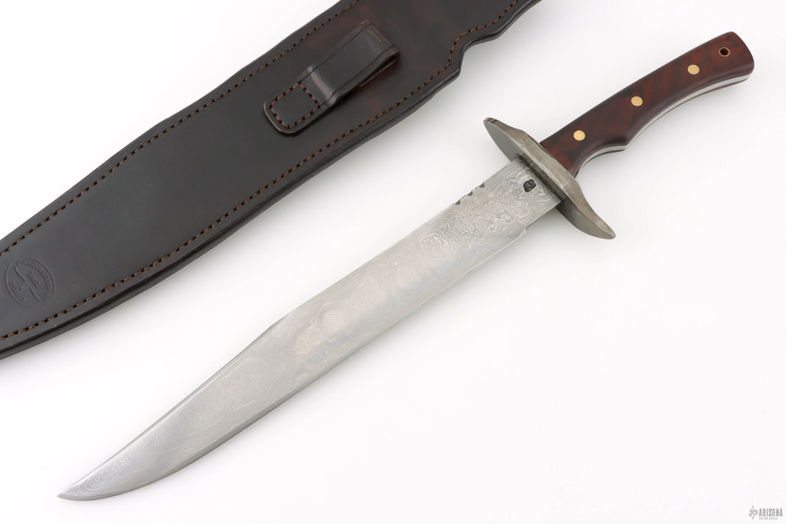Long Damascus Bowie - Journeyman Smith Maker - Does anyone know who this maker is?