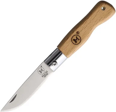 Main Knives Mini Line Key Chain Folder Beech Wood ( 1.77" 440A) 6001