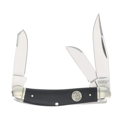 Marbles D2 Black Canvas Micarta Folding Knife Sowbelly MR431
