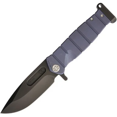 Medford Knife USMC FF - Blue Anodized Titanium (4.25" CPM-S35VN) MD204SPQ37A2