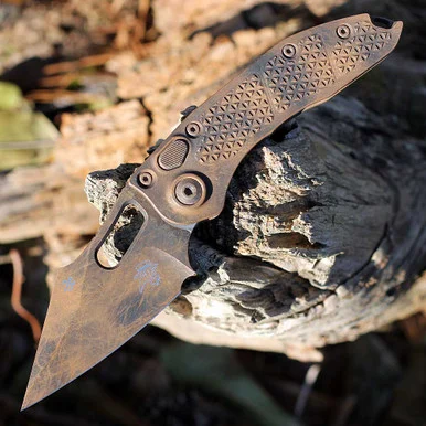Microtech Stitch Automatic Plague Outbreak Series (3.75"Bohler M390) 169-1 PLOBS