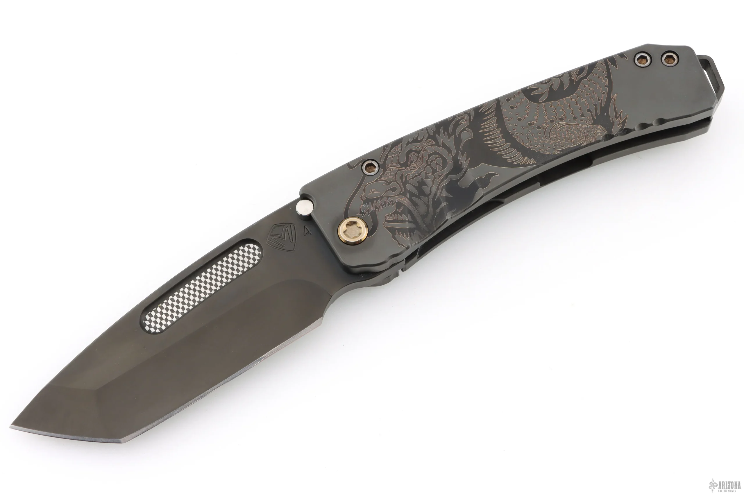 Midi Marauder - Wrap Around Bronze Medieval Dragon Laser Engraving