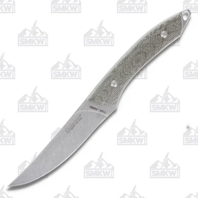 MKM Knives Mercury Trek Fixed Blade Green Micarta 5.12in Trailing Point MY92525CVC