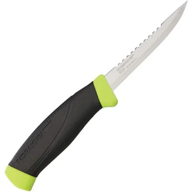 Mora Fishing Comfort Scaler - Black / Green Rubber (3.75" SS) FT12208